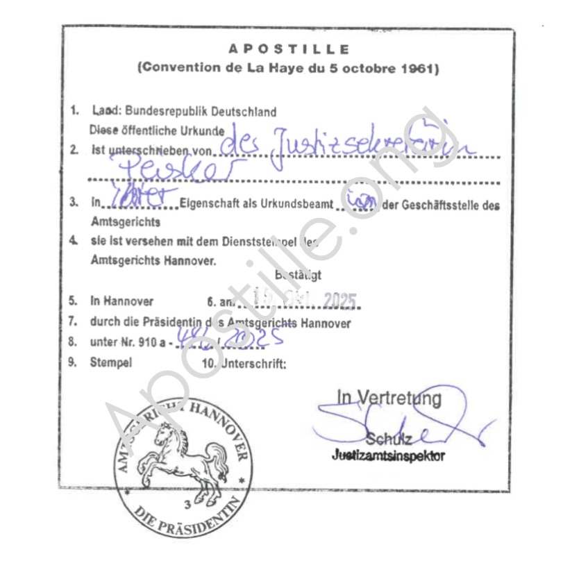 Apostille — Ireland