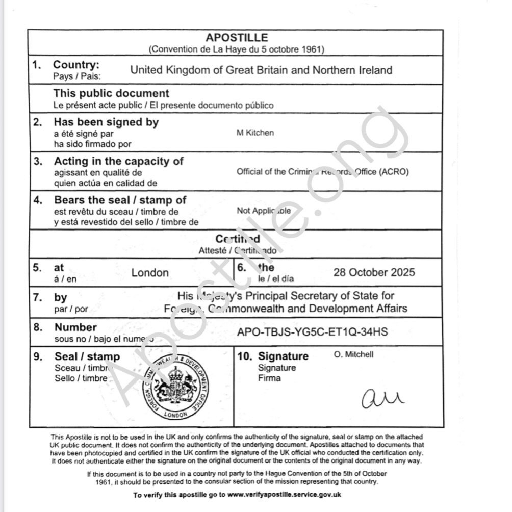 Apostille — Poland