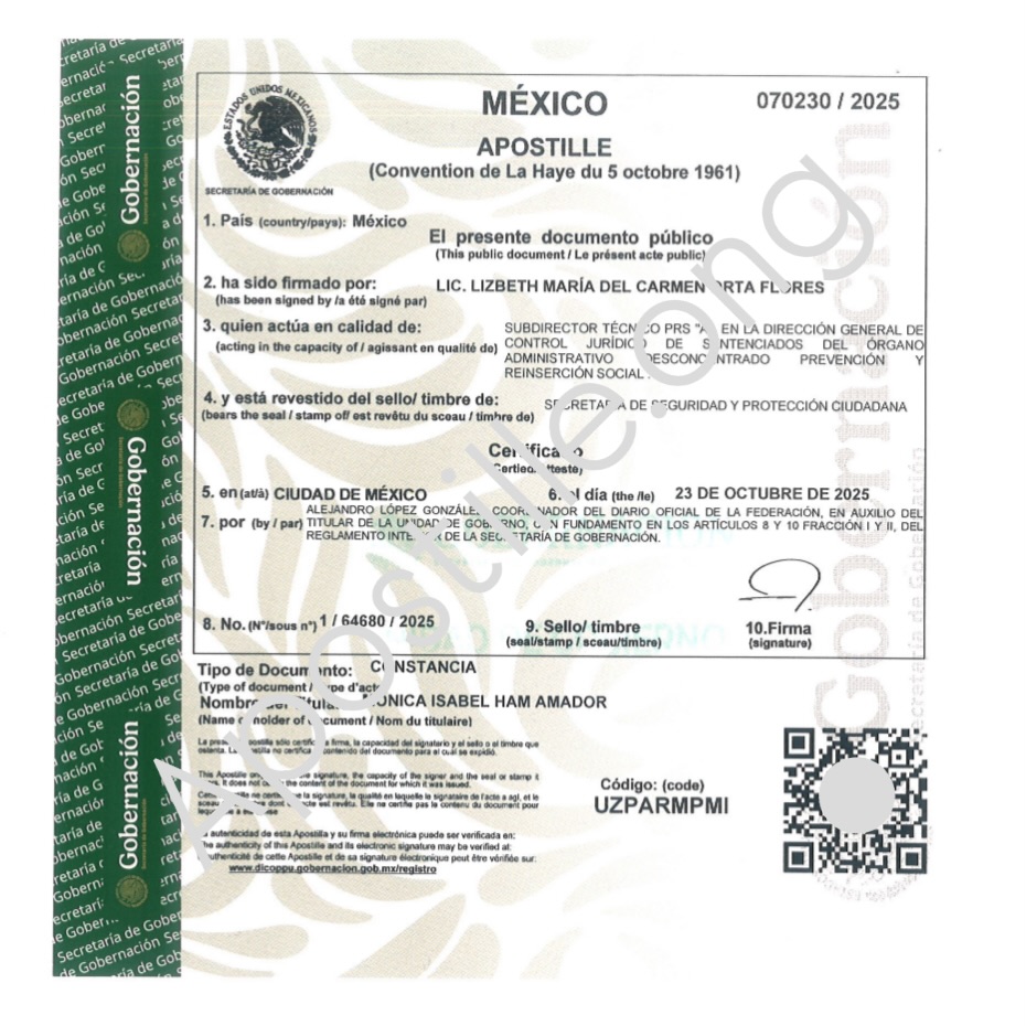 Apostille — Spain